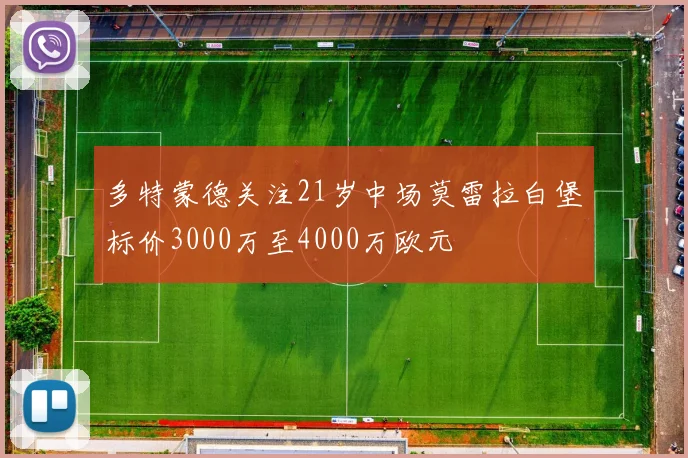 多特蒙德关注21岁中场莫雷拉白堡标价3000万至4000万欧元
